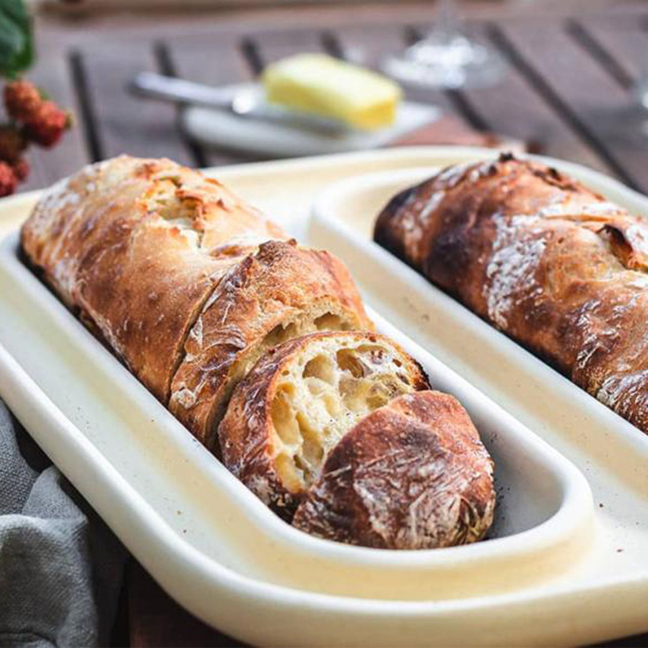 Denk Keramik Baguettebäcker Backplatte