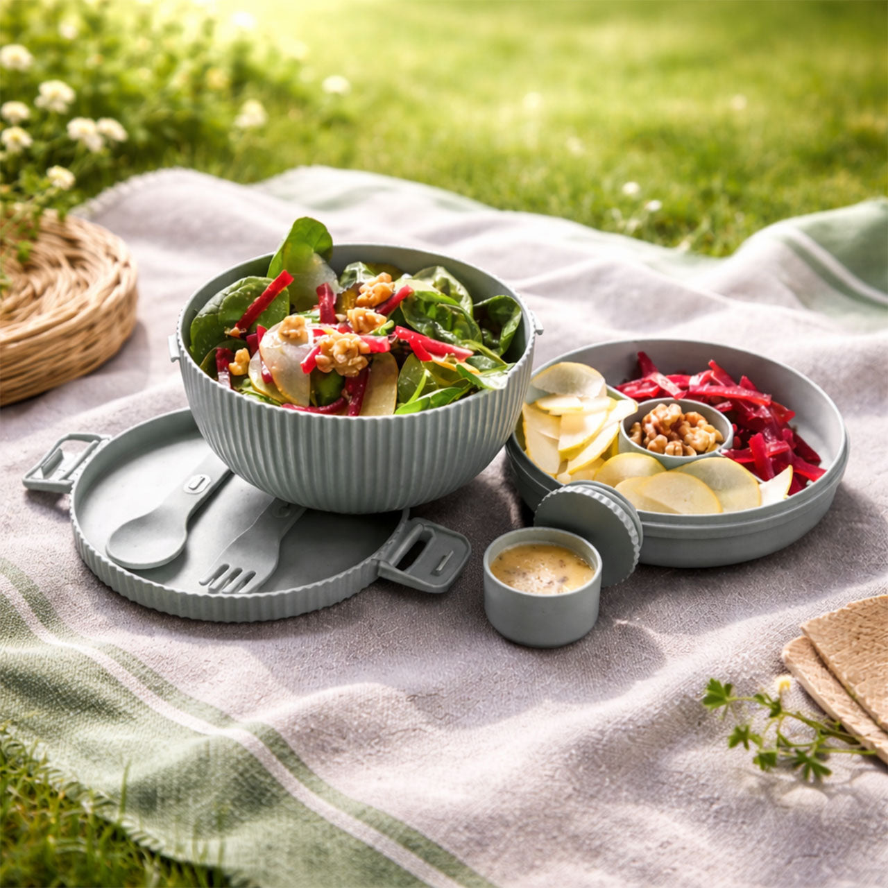 Bioloco Plant Deluxe Bowl Schüssel mit Deckel 650 ml