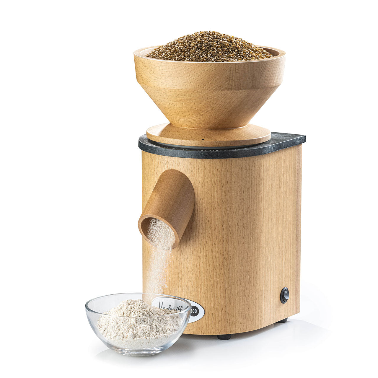 Grainlovers Mockmill Pro 200 elektische Getreidemühle Profigerät für Dauerbetrieb