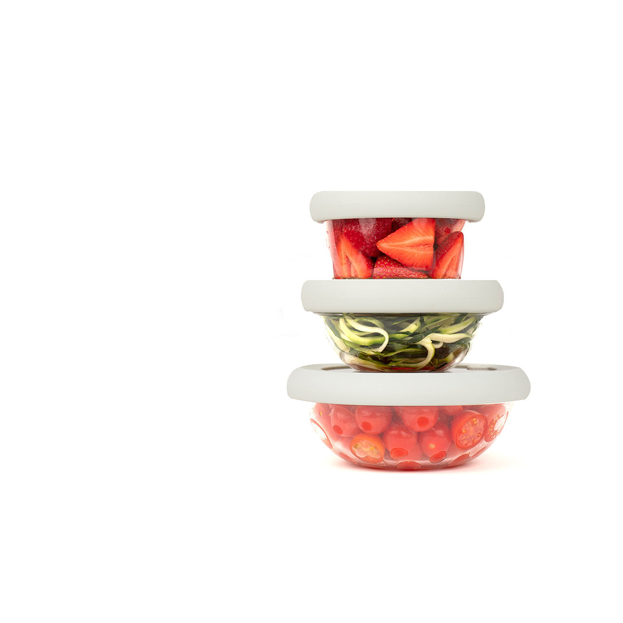 Food Huggers Frischhaltedeckel aus Glas / Silikon