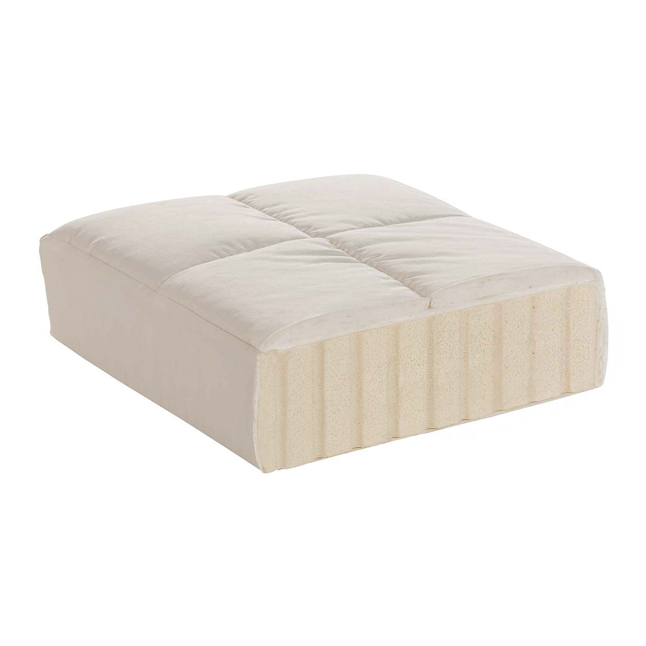 Prolana Isabella Naturlatex Topper mit Baumwolle / Schurwolle Bezug