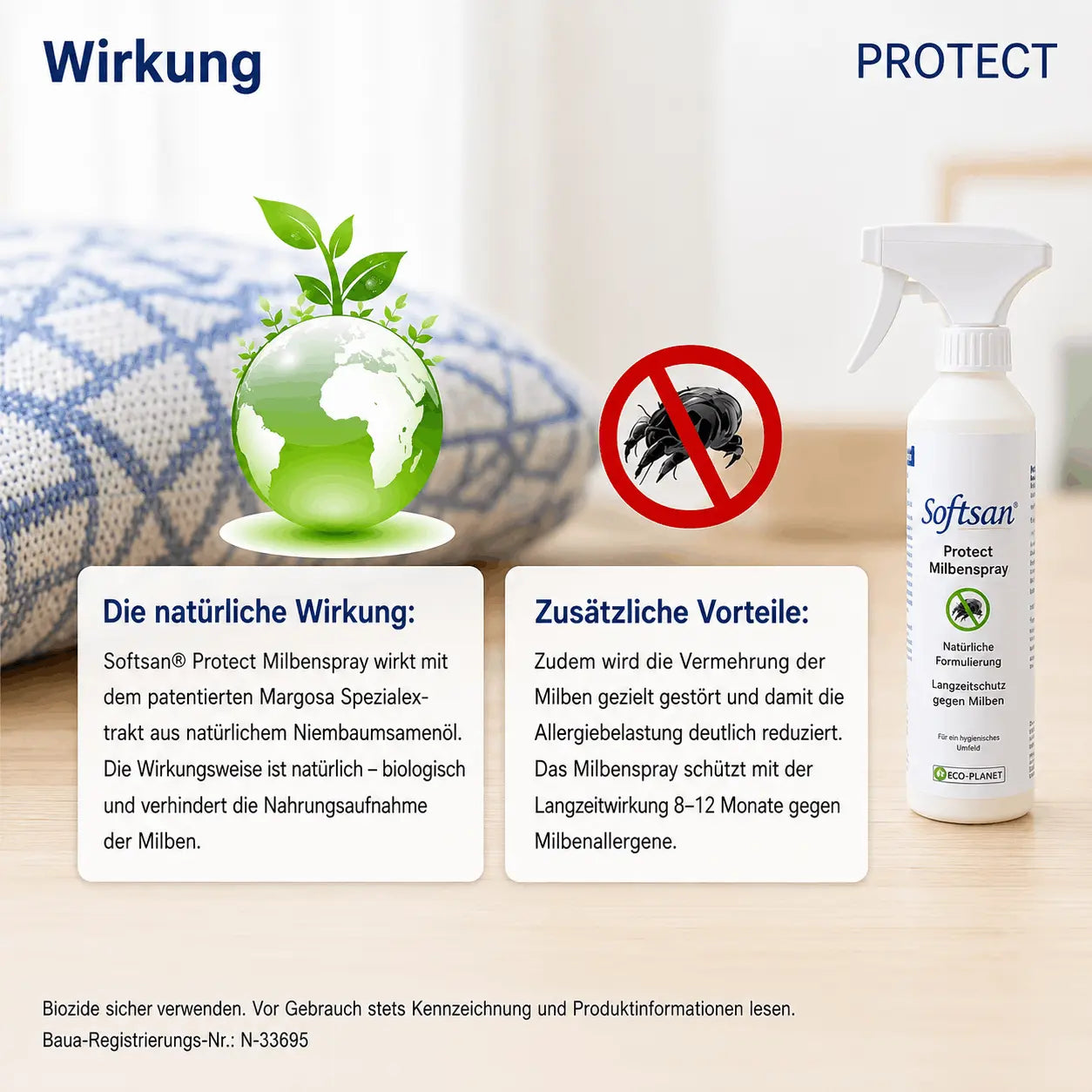 Softsan® Milbenspray - schützt zuverlässig