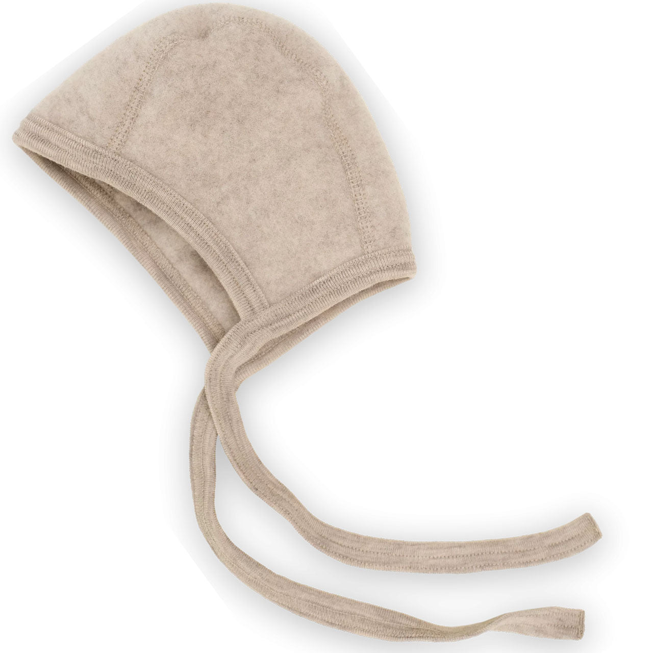 Engel Baby Häubchen aus Merinoschurwolle/Fleece