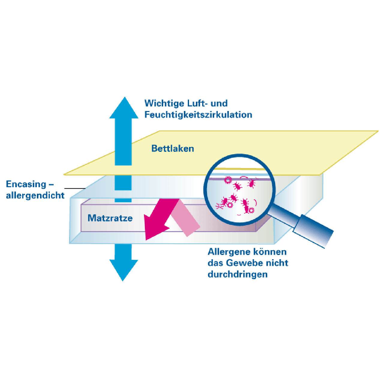 Softsan® Anti Milben Encasing für Matratzen | Extraweich | Schutzbezug für Allergiker