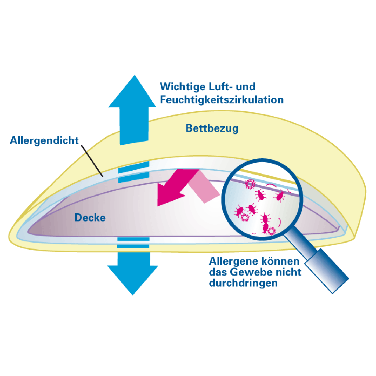 Softsan® Anti Milben Encasing für Bettdecken | Schutzbezug für Allergiker