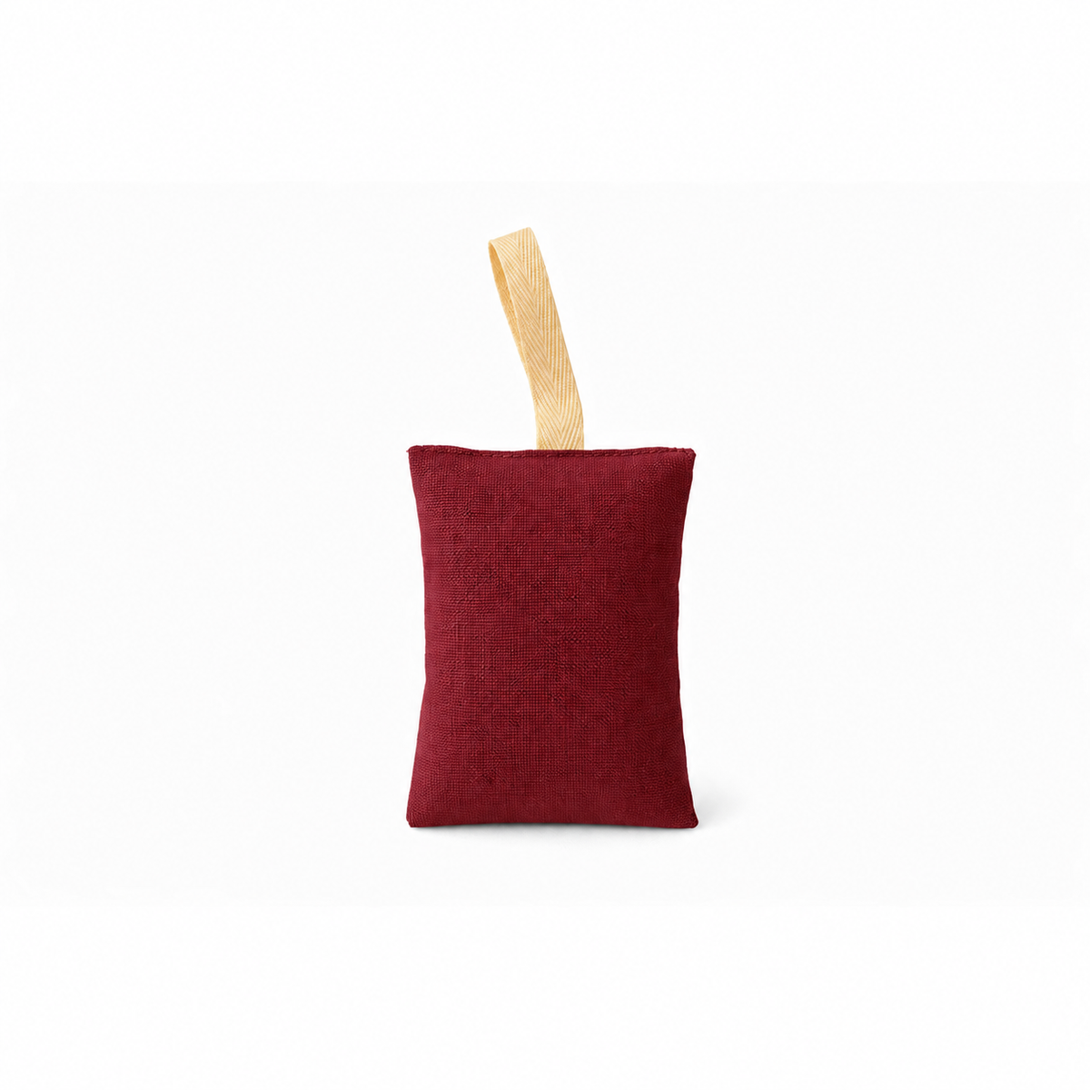 Mudis Duftkissen mit Lavendel-Füllung, bordeauxrot, mit Hängeschlaufe aus Stoffband, Freisteller