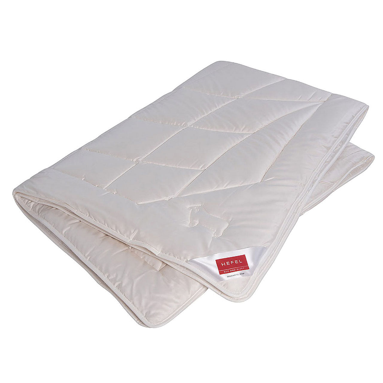 Hefel Pure Wool Ganzjahres-Bettdecke mit Schafschurwolle-Füllung