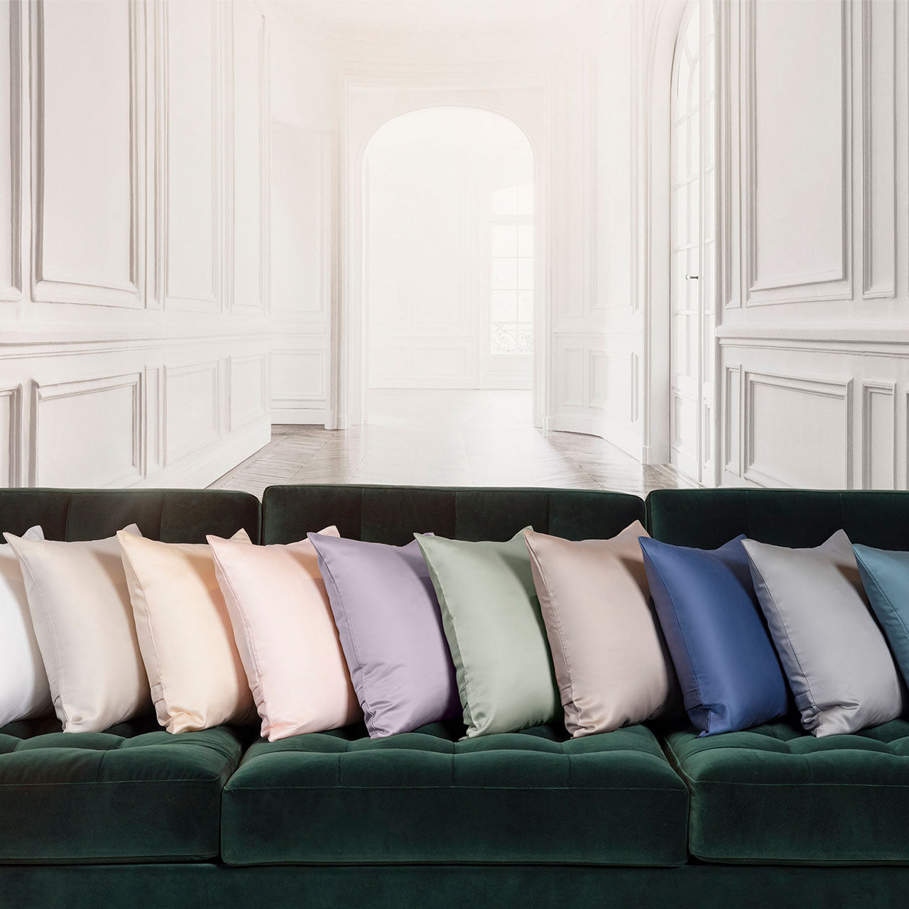 Hefel Classic Uni Kissenbezug aus TENCEL™ Edelsatin
