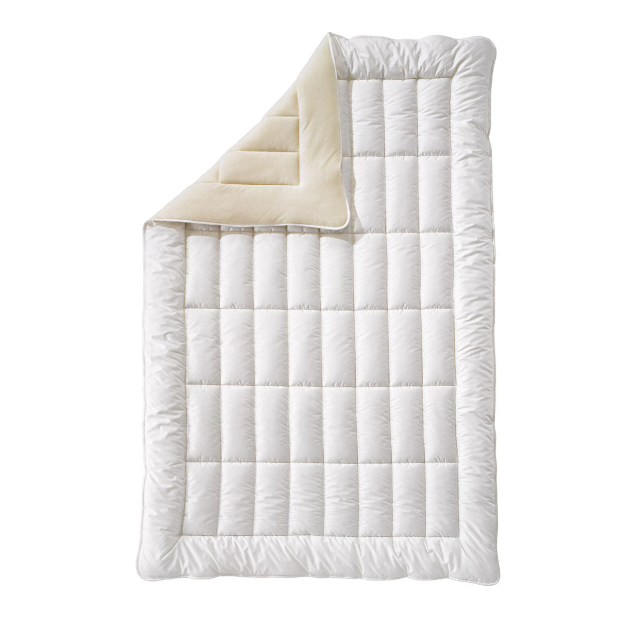 Billerbeck COSIDORM® Nature Uno Ganzjahres-Bettdecke mit Schafschurwolle-Füllung
