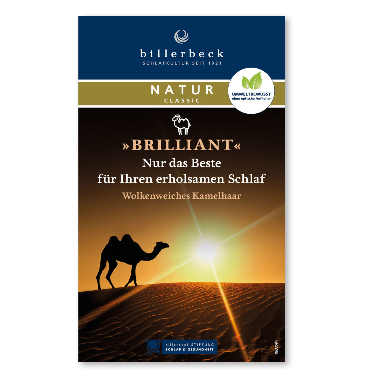 Billerbeck Brilliant Light Frühjahr/Sommer-Bettdecke mit Kamelhaar-Füllung