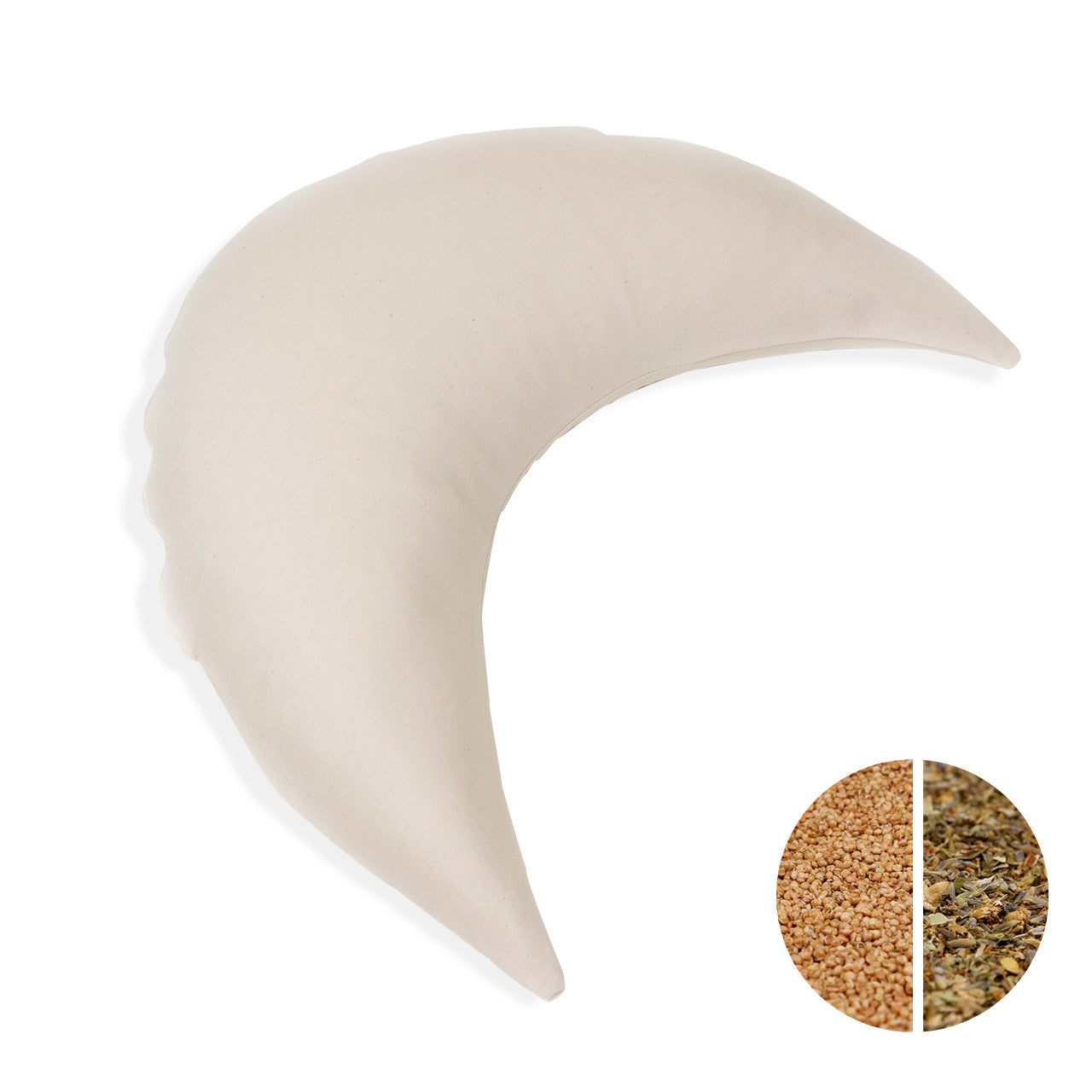 Mudis Mondkissen Stillkissen mit Bio Hirse / Bio 6 Kräuter Füllung