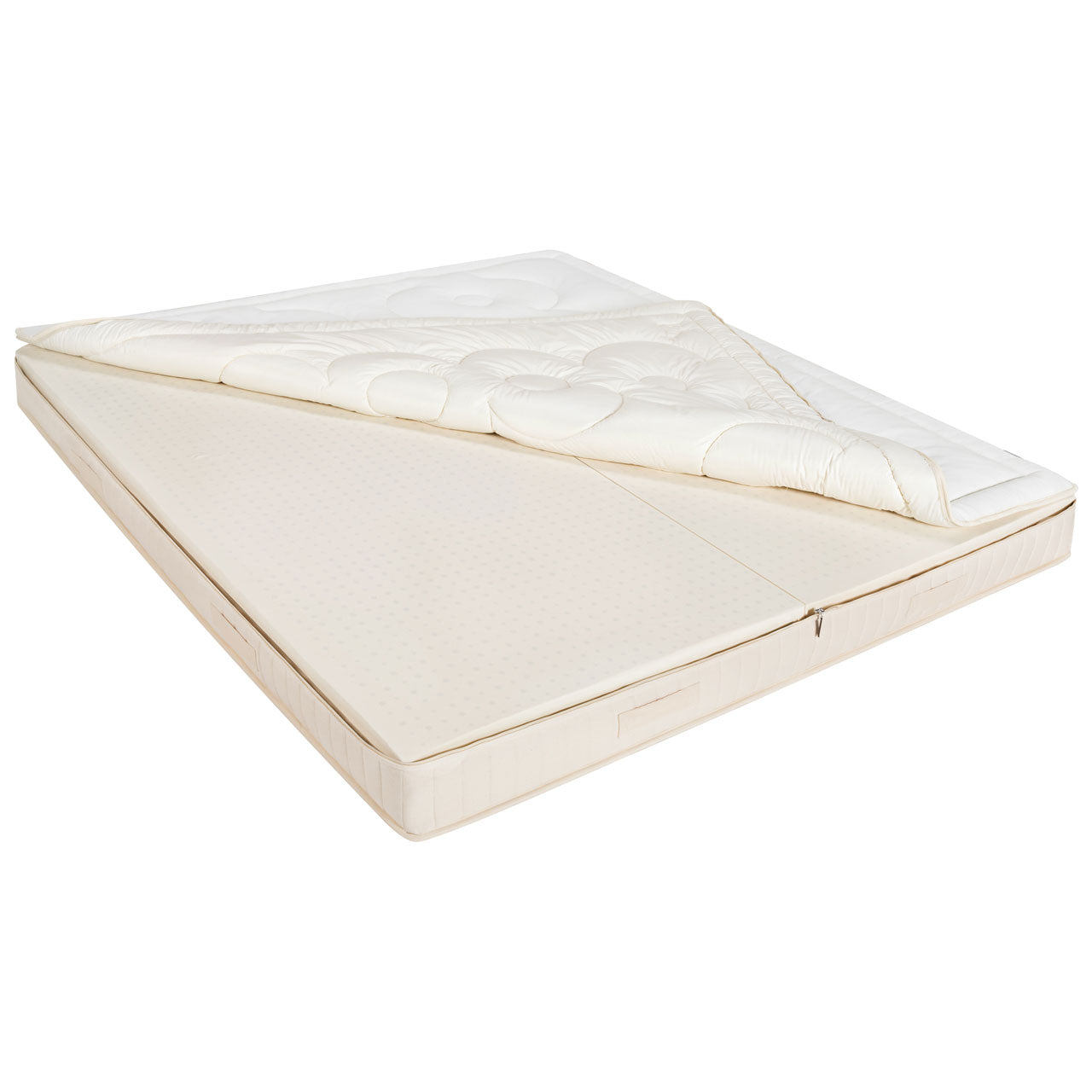 Prolana Madura Superior Naturlatex Öko Matratze mit Bio Baumwolle Bezug
