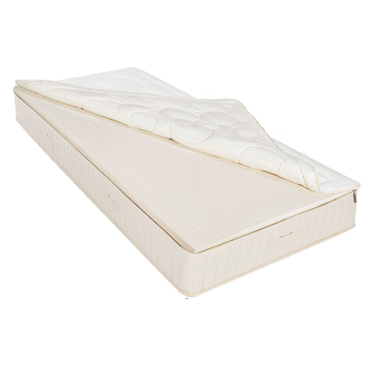 Prolana Madura Superior Naturlatex Öko Matratze mit Bio Baumwolle Bezug