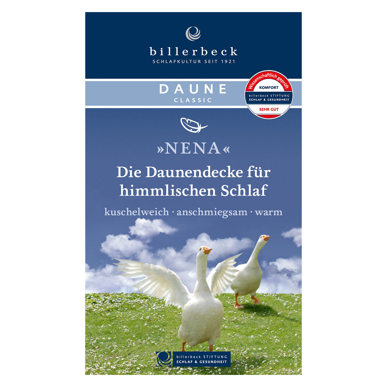 Billerbeck NENA® Kassette IV Herbst/Winterdecke mit Gänsedaunen-Füllung