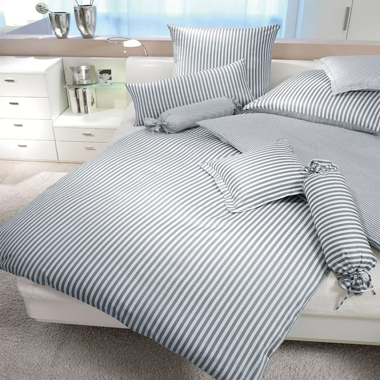Janine Sensitive Dream Wendekissenbezug aus Baumwoll Satin