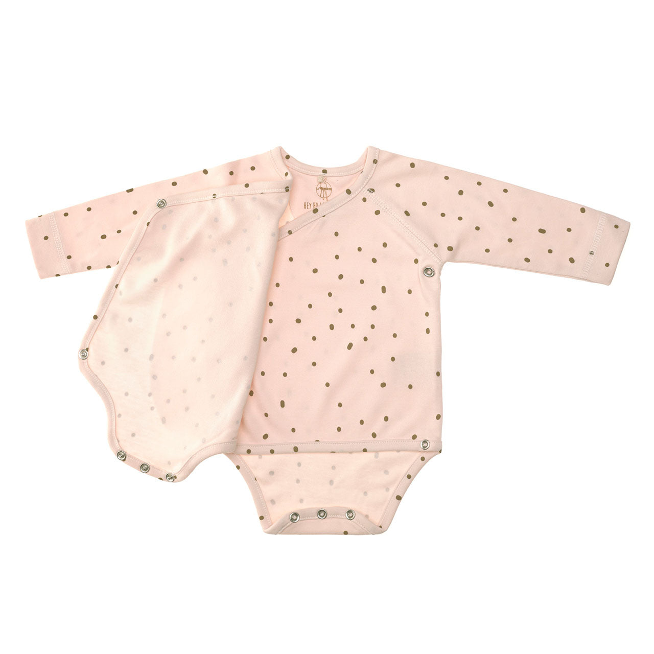 Lässig Cozy Colors Baby-Wickelbody Langarm aus Bio Baumwolle
