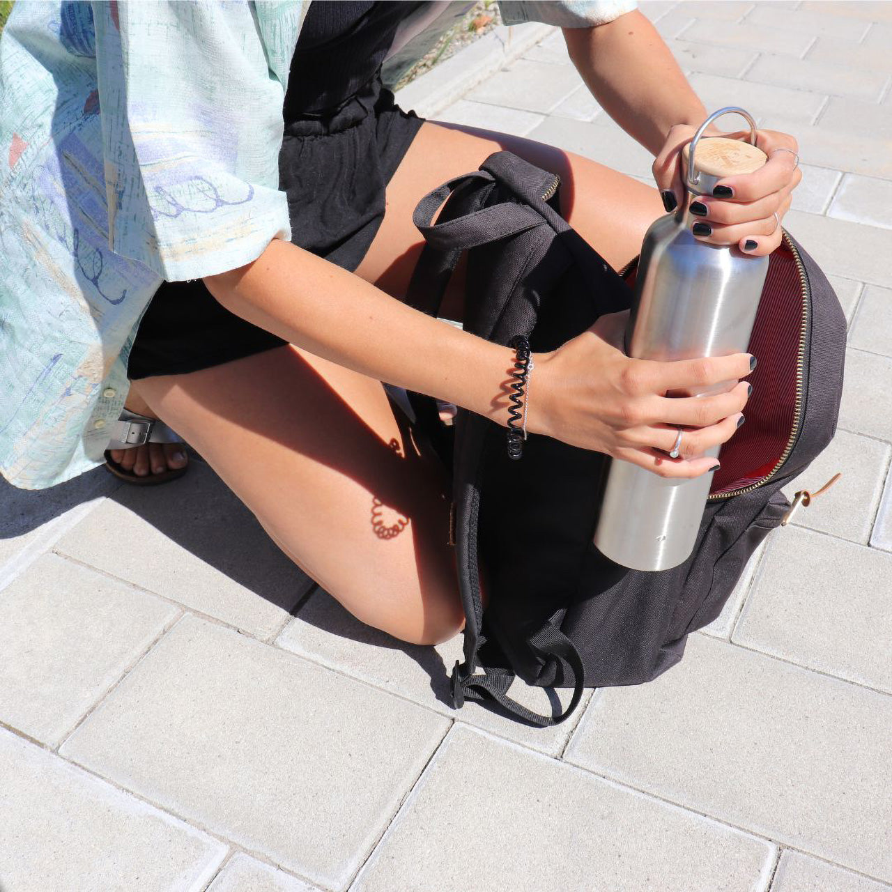 Pandoo Thermo Trinkflasche aus Edelstahl