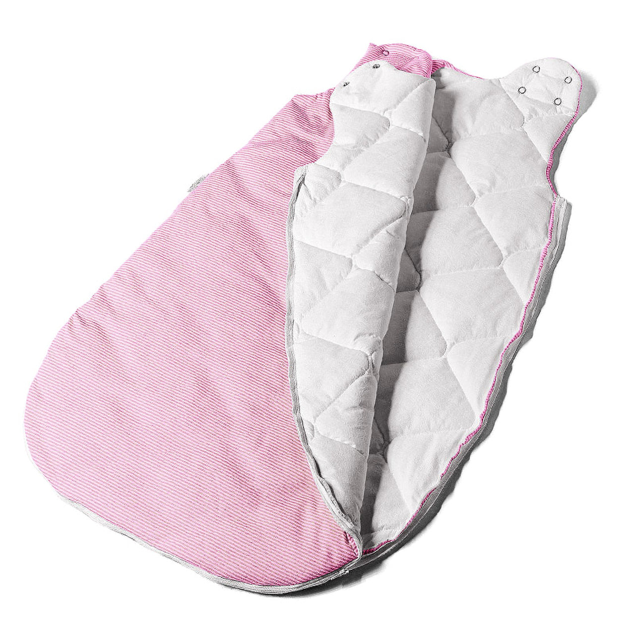 PULMANOVA® allergendichter Baby Schlafsack. gestreift