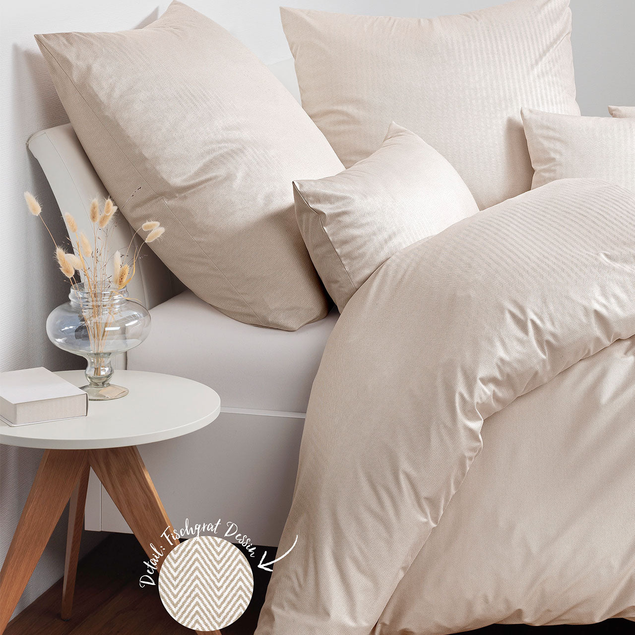 Janine Jersey Modern Classic Bettwäsche Set aus Baumwolle