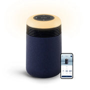 Blueair Mini Restful Luftreiniger mit Lichtwecker in Dunkelblau und Smartphone-App zur Alarmeinstellung