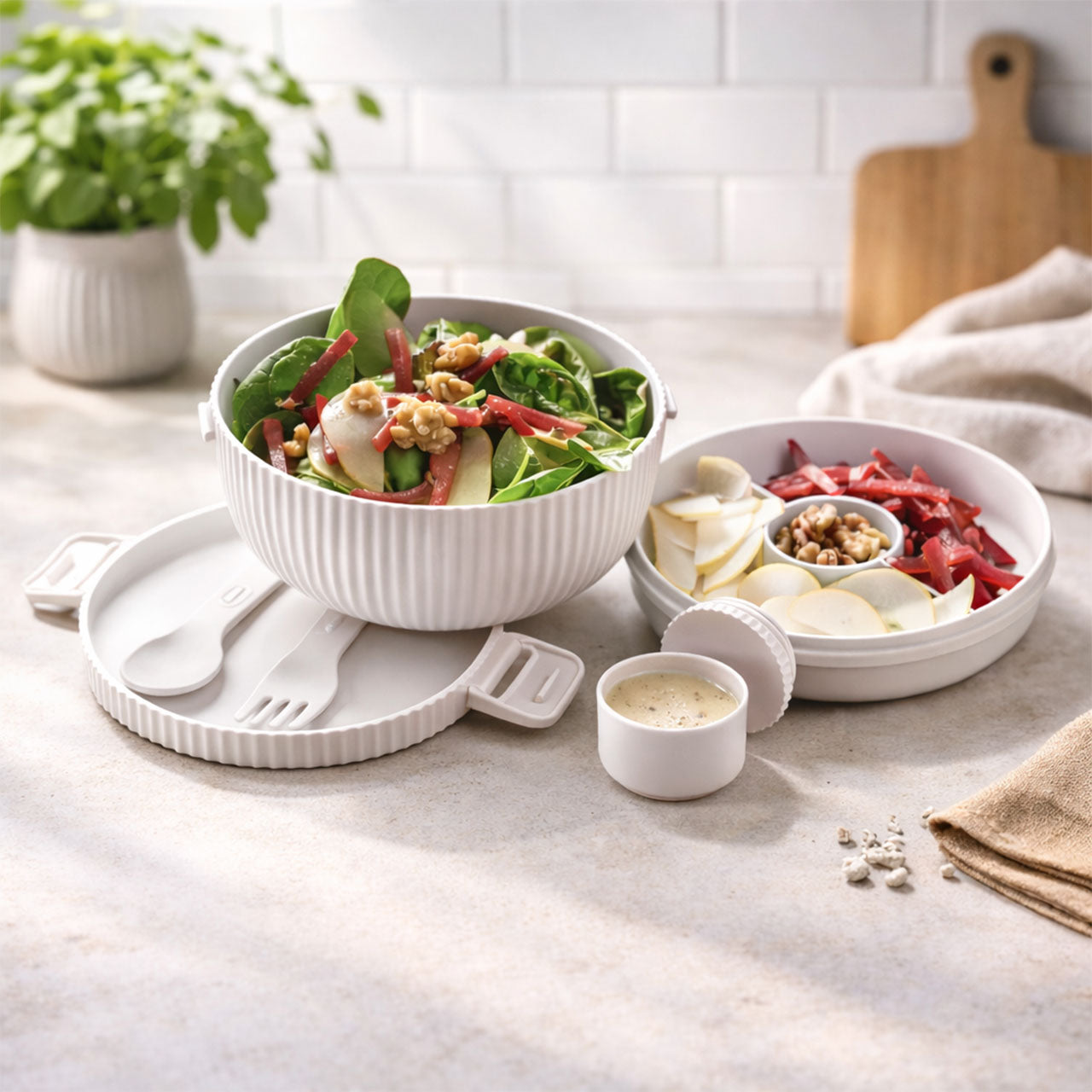 Bioloco Plant Deluxe Bowl Schüssel mit Deckel 650 ml