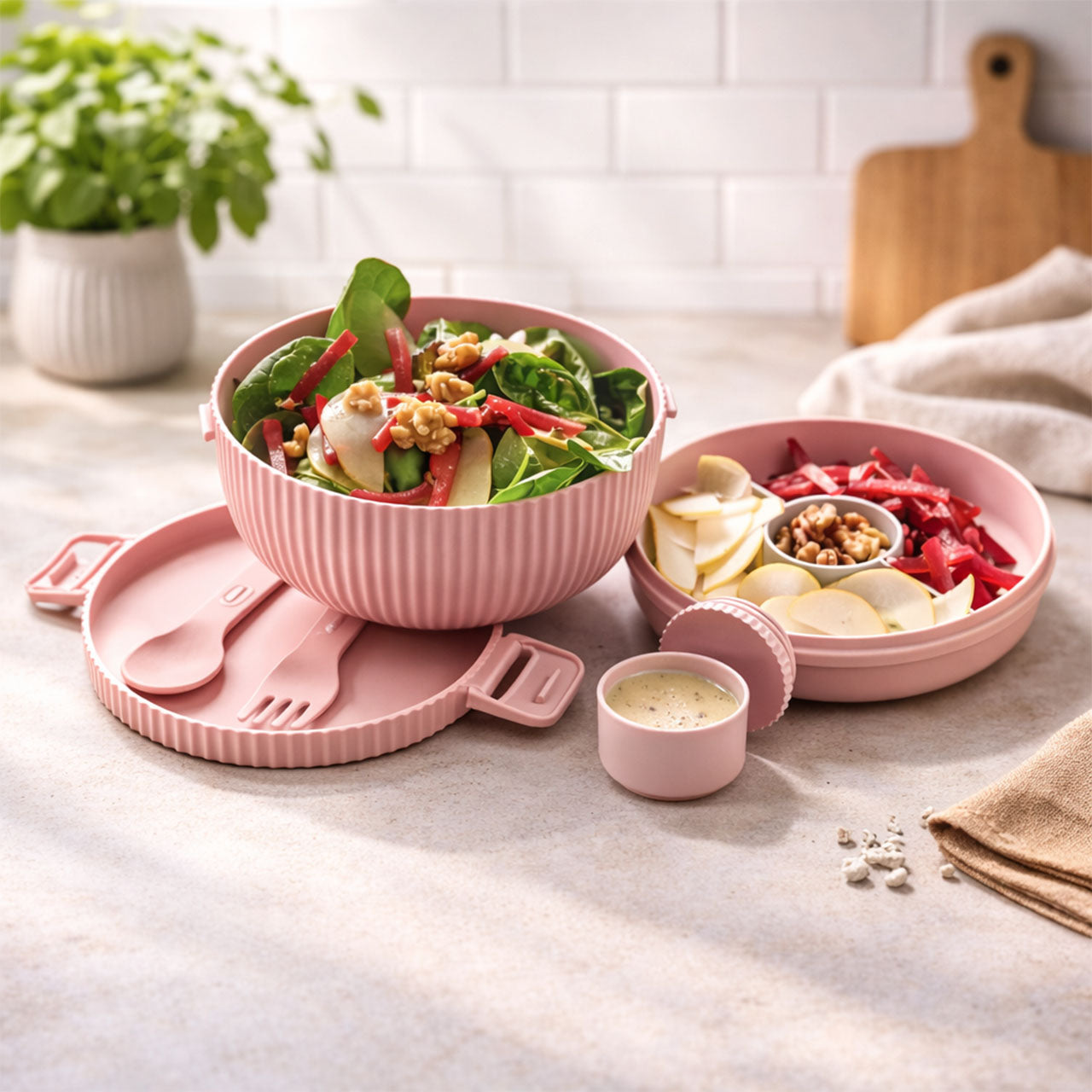 Bioloco Plant Deluxe Bowl Schüssel mit Deckel 650 ml
