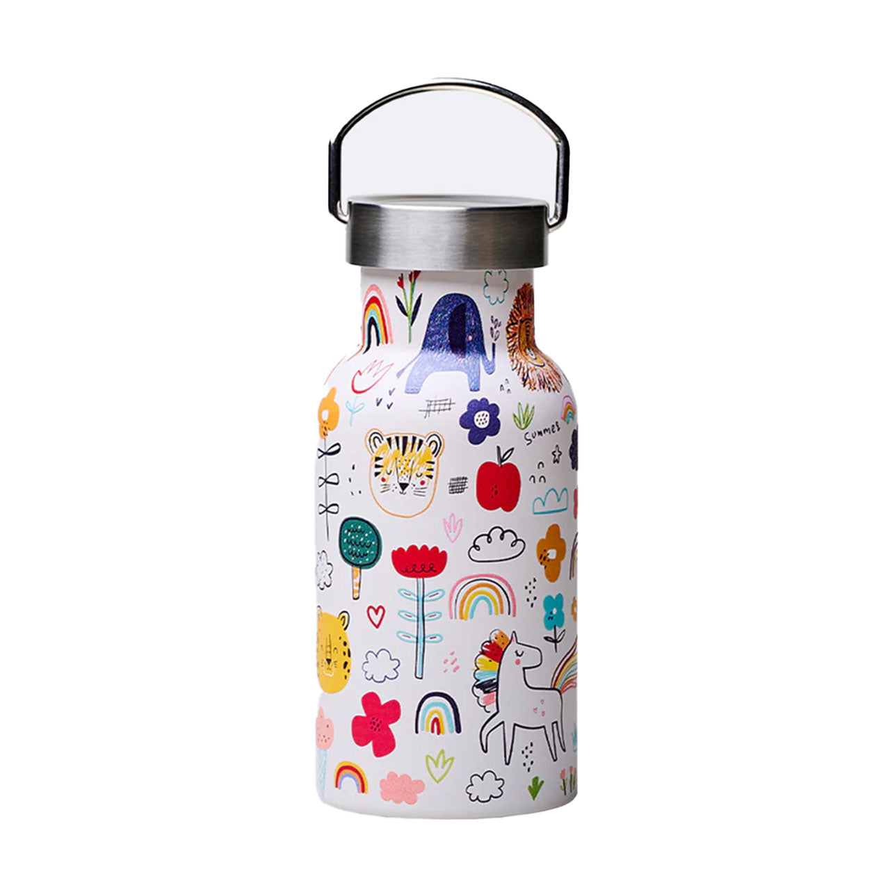 Bioloco Sky Kids Trinkflasche für Kinder aus Edelstahl 350 ml